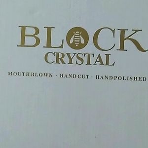 Amethyst crystalline hand blown wine glasses